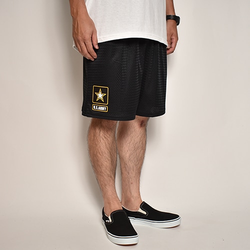 US Army Star Logo Mesh Shorts by Champion（USアーミー