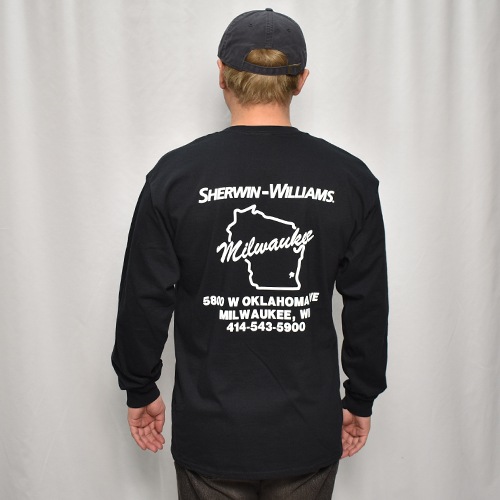 Sherwin-Williams L/S T-Shirt�ʥ��㡼�����󡦥����ꥢ�ॺ T����ġ˥֥�å� [a-7825]