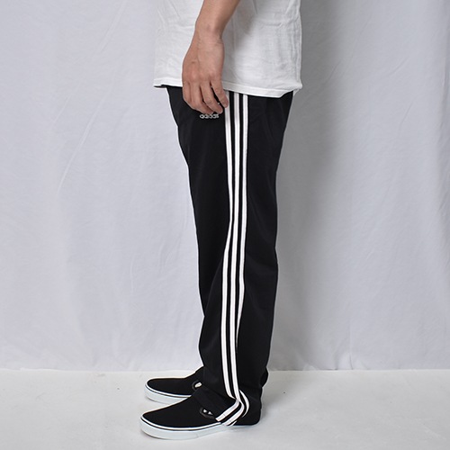 Adidas/3-Stripes Track Pants�ʥ��ǥ����� �ȥ�å��ѥ�ġ˥֥�å��ߥۥ磻��/������W26-38inch [y-1155]
