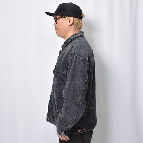Customized Levi's Black Overdyed Trucker Jacket(リーバイス デニム