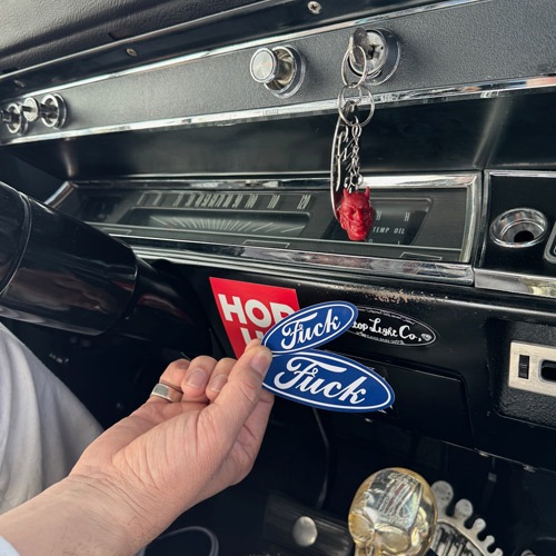 Fuck Logo Sticker/Large�ʥե��å��ե����� ���ƥå����˥֥롼�ߥۥ磻�� [a-7826]