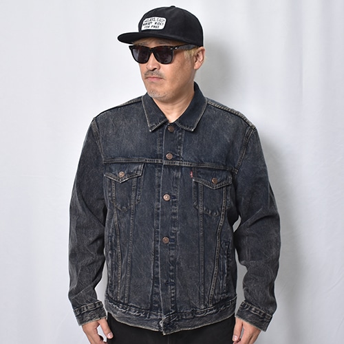 Customized Levi's Black Overdyed Trucker Jacket(リーバイス デニム