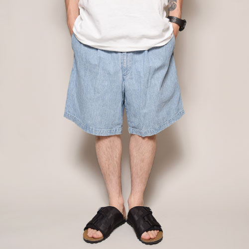 ��Dockers by Levi��s/Two Tucks Heavy Chambray Short Pants�ʥɥå������Х��꡼�Х��� �����֥졼���硼�ġ˥֥롼�����֥졼/������W35 [z-1812]