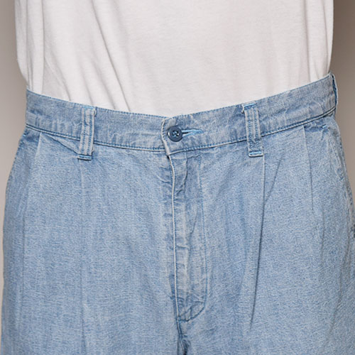 ��Dockers by Levi��s/Two Tucks Heavy Chambray Short Pants�ʥɥå������Х��꡼�Х��� �����֥졼���硼�ġ˥֥롼�����֥졼/������W35 [z-1812]