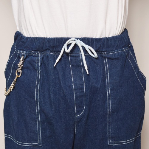 Patched Pocket Denim Baker Cropped Easy Pants（ベイカークロップド