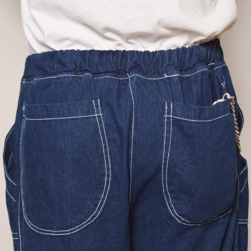 Patched Pocket Denim Baker Cropped Easy Pants�ʥ٥����������åץɥ��������ѥ�ġ˥���ǥ��� [a-3255]