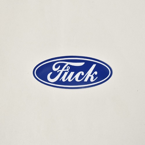 Fuck Logo Sticker/Smallʥեåե ƥå˥֥롼ߥۥ磻 [a-7827]