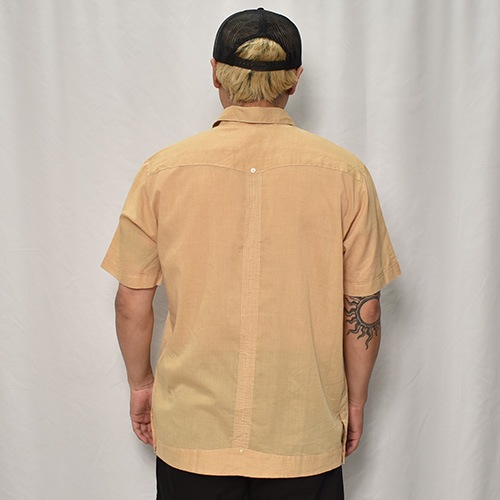 ��Old S/S Guayabera Shirt(S/S���塼�Х����)�١�����/������L [y-0331]