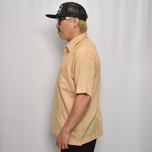 ��Old S/S Guayabera Shirt(S/S���塼�Х����)�١�����/������L [y-0331]