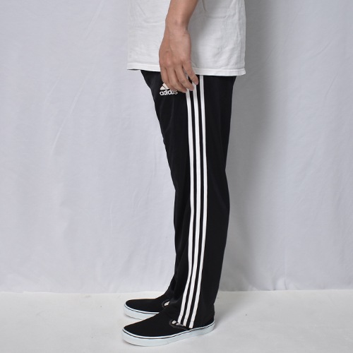 Adidas/3-Stripes Track Pants�ʥ��ǥ����� �ȥ�å��ѥ�ġ˥֥�å��ߥۥ磻��/������W26-36inch [y-1157]