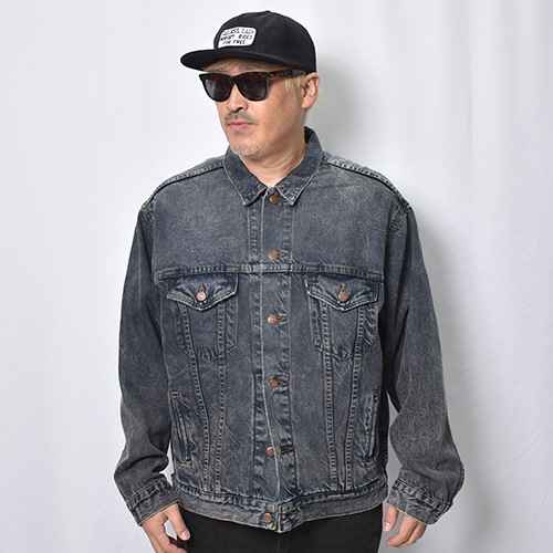 Customized Levi's Black Overdyed Trucker Jacket(リーバイス デニム