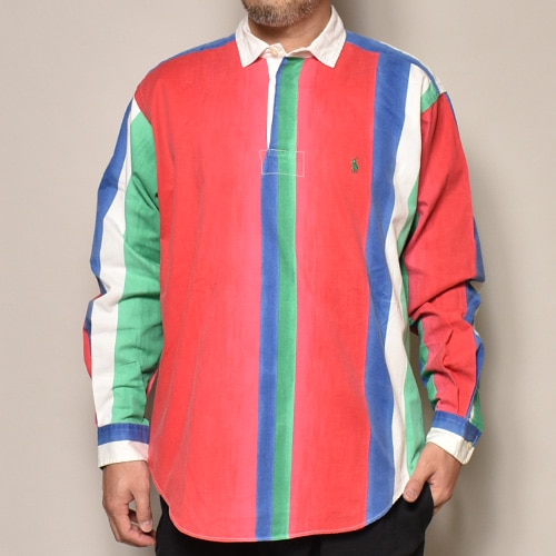新品未使用 Polo Ralph Lauren M コットンラガーシャツ レッド Polo Ralph Lauren/L/S Cotton Shirt（ラルフローレン コットン