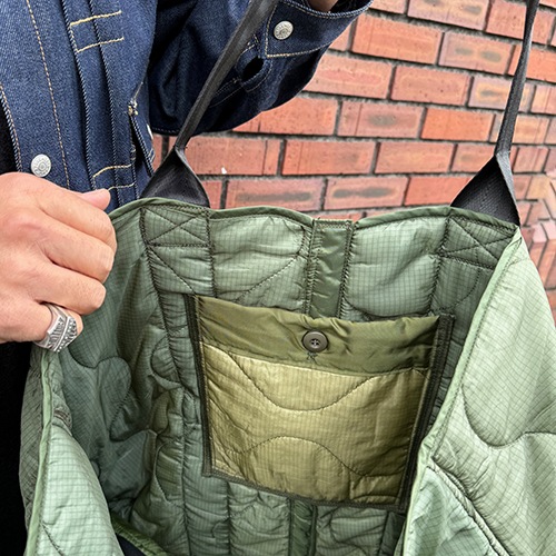 Us Customized US Military/M-65 Quilted Tote Bag（USカスタマイズ