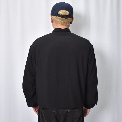 Towncraft/Black Rayon Drizzler Jacket�ʥ����󥯥�ե� �ɥꥺ�顼���㥱�åȡ˥֥�å� [a-8682]
