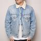 ��Levi's/Denim Boa Jacket�ʥ꡼�Х��� �ǥ˥�ܥ����㥱�åȡ˥���ǥ���/������40 [z-1374]