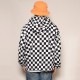 Checkerboard Zip-Up Easy Hoodie(�����å����ܡ��ɥ��������ѡ�����)�ۥ磻�ȡߥ֥�å� [a-3283]
