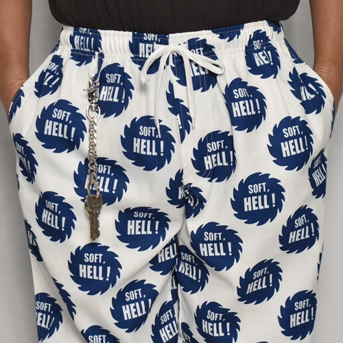 Soft, Hell Easy Pants（ソフトヘル イージーパンツ）ホワイト×ブルー