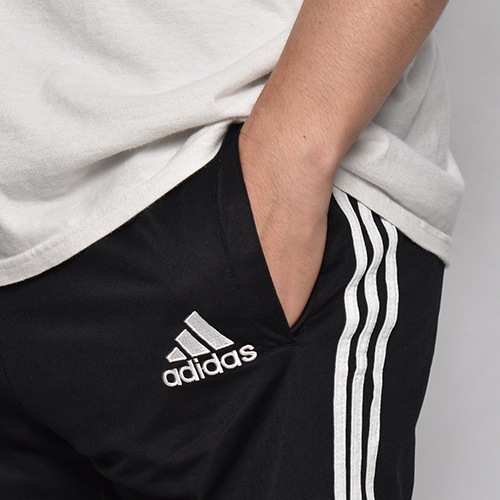 古着 adidas アディダス トラックパンツ ブラック ホワイト 黒 白 M adidas パンツ 「ヴィンテージ古着」adidas / アディダス ロゴ