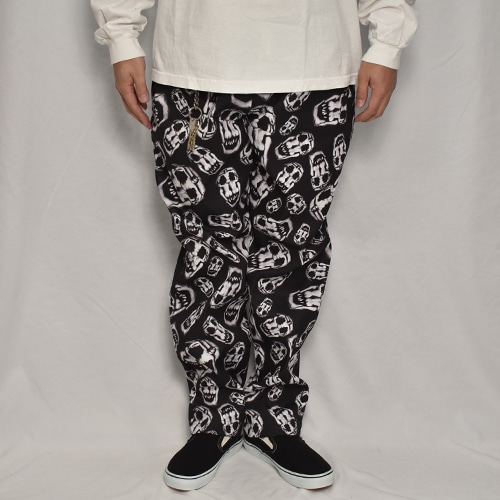 Nudey Skull Easy Pants�ʥ����륤�������ѥ�ġ˥֥�å��ߥۥ磻�� [a-7055]