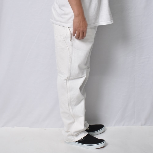 Dickies ペインターパンツ ホワイト W46 L32 ワイド 極太 ワーク Dickies/White Drill Painter Pants（ディッキーズ ペインターパンツ