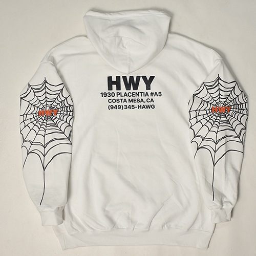 HWYUS/Big Spider web Pullover Hoodieʥ֥塼磻ߥ åȥѡ˥ۥ磻 [a-7761]