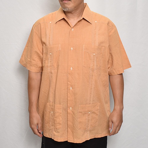 ��Old S/S Guayabera Shirt(S/S���塼�Х����)�١�����/������XL [y-0335]
