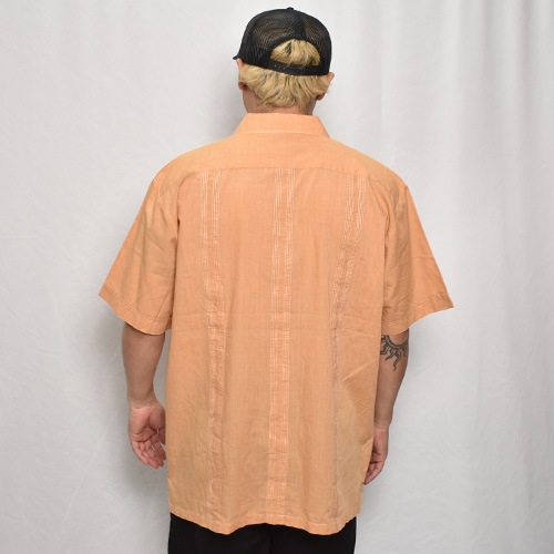 ��Old S/S Guayabera Shirt(S/S���塼�Х����)�١�����/������XL [y-0335]
