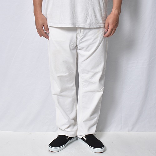 Dickies 白 ペインター カットオフ W33#86 Dickies/White Drill Painter Pants（ディッキーズ ペインターパンツ