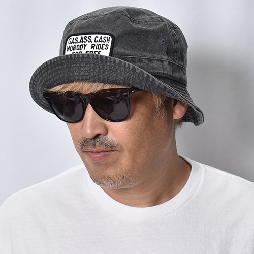 Gas, Ass, Cash Bucket Hat�ʥ�����������å��� �ϥåȡ˥ե����ɥ֥�å� [a-8619]
