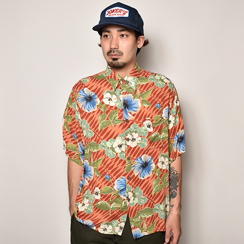 Reyn Spooner/Vintage Aloha Shirtsʥ쥤󥹥סʡ ϥġ˥ԥ󥯡ߥ֥롼ߥ꡼/M [z-4136]