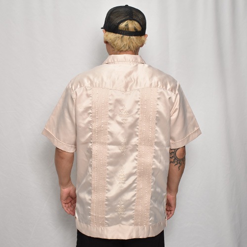 ��Old S/S Guayabera Shirt(S/S���塼�Х����)�١�����/������L [y-0337]