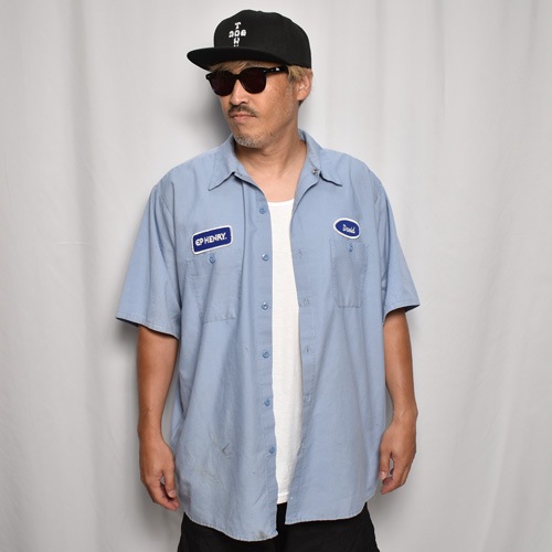 Us Customized Skull Maria S/S Work Shirtʥ ġ˥֥롼å/M [z-8885]