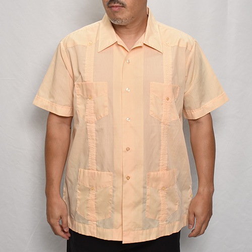 ��Old S/S Guayabera Shirt(S/S���塼�Х����)�١�����/������XL [y-0338]