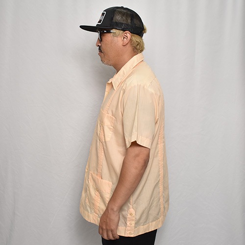 ��Old S/S Guayabera Shirt(S/S���塼�Х����)�١�����/������XL [y-0338]