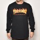Thrasher Magazine/Flame Logo L/S T-Shirtʥå㡼ޥ Tġ˥֥å [a-4538]