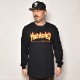 Thrasher Magazine/Flame Logo L/S T-Shirtʥå㡼ޥ Tġ˥֥å [a-4538]