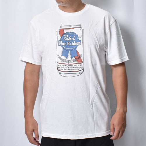Pabst Blue Ribbon/Doodle Can S/S T-shirt�ʥѥ֥��� T����ġ˥ۥ磻�� [a-8646]