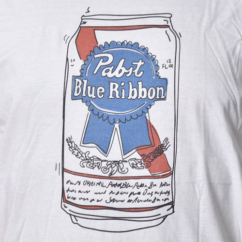 Pabst Blue Ribbon/Doodle Can S/S T-shirt�ʥѥ֥��� T����ġ˥ۥ磻�� [a-8646]