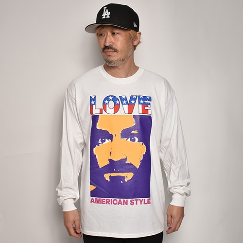 Love American Style L/S T-Shirt�ʥ�֥���ꥫ�󥹥����� T����ġ˥ۥ磻�� [a-5785]