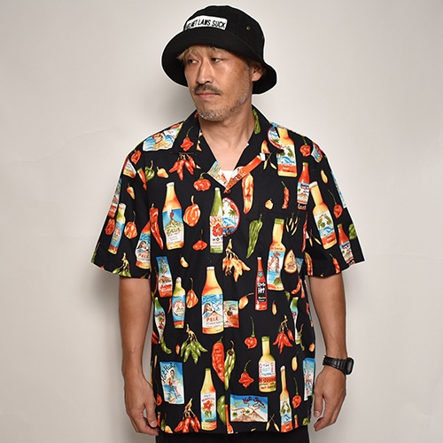 Pacific Legend/Hot Sauce Hawaiian S/S Shirtʥѥեå쥸 ϥ磻󥷥ġ˥֥å [a-6141]