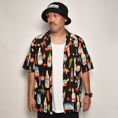 Pacific Legend/Hot Sauce Hawaiian S/S Shirtʥѥեå쥸 ϥ磻󥷥ġ˥֥å [a-6141]
