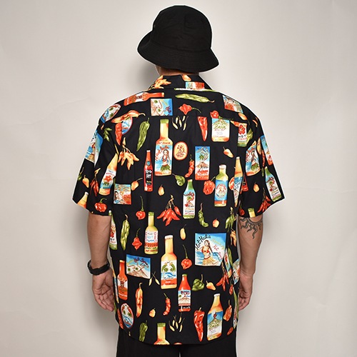 Pacific Legend/Hot Sauce Hawaiian S/S Shirtʥѥեå쥸 ϥ磻󥷥ġ˥֥å [a-6141]