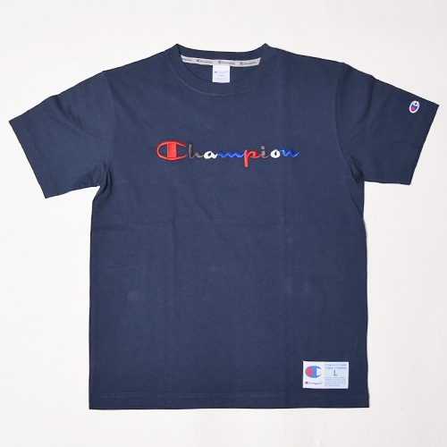 Champion/Embroidered Script Logo T-Shirts�ʥ����ԥ��� ����T����ġ˥ͥ��ӡ� [a-2317]