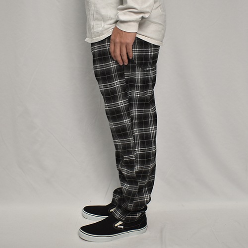 Ombre Checked Easy Pants�ʥ���֥�����å����������ѥ�ġ˥֥�å��ߥۥ磻�� [a-7765]