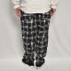 Ombre Checked Easy Pants�ʥ���֥�����å����������ѥ�ġ˥֥�å��ߥۥ磻�� [a-7765]