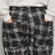 Ombre Checked Easy Pants�ʥ���֥�����å����������ѥ�ġ˥֥�å��ߥۥ磻�� [a-7765]