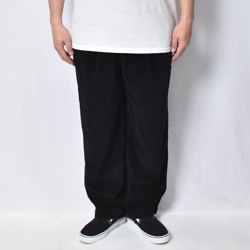 ��Us Customized 90's-00's Overdyed Super Black Wide Wale Corduroy Pants/Tommy Hilfiger�ʥ��� �����С����������ǥ�����ѥ�ġ˥֥�å�/������W36 [y-1138]
