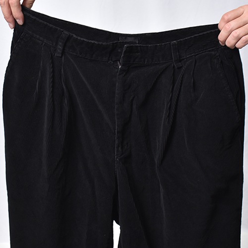 ��Us Customized 90's-00's Overdyed Super Black Wide Wale Corduroy Pants/Tommy Hilfiger�ʥ��� �����С����������ǥ�����ѥ�ġ˥֥�å�/������W36 [y-1138]