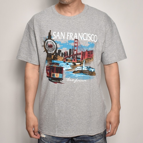 San Francisco Souvenir T-Shirt(SFスーベニア Tシャツ)へザーグレー