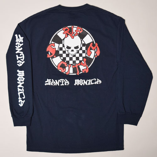 Rip City Skates/Checker Circle Logo L/S T-Shirtʥåץƥ Tġ˥ͥӡ [a-2962]